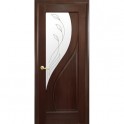 Дверь Новый Стиль "Прима" ПВХ De Luxe (стекло с рисунком Р2) - Фото №1